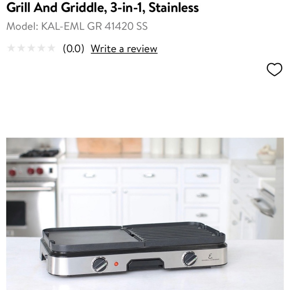 Emeril lagasse 3 in 1 grill and griddle